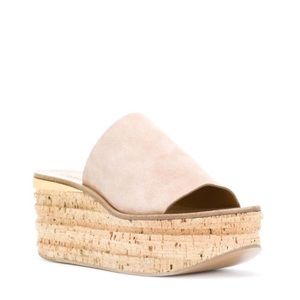 Chloe wedge mules